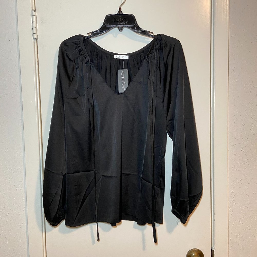 black long sleeve blouse